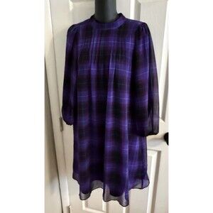 ann taylor seamed flare dress Long Glitter-Print Prom Dress with Side Drape Gold Violet / 8